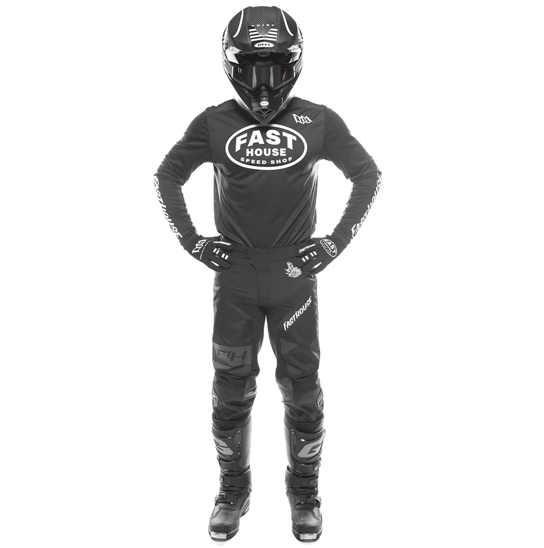 Fasthouse Grindhouse Club Pant Black Gray (2)